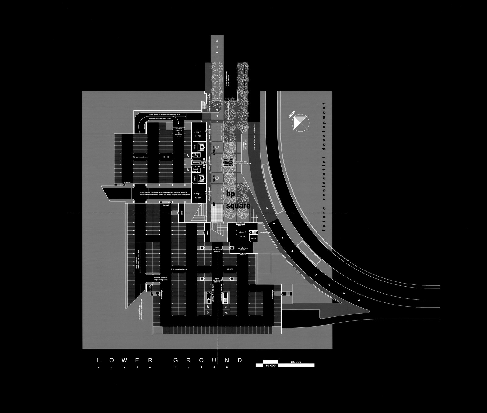 BP Green Headquarters — lower ground floor plan